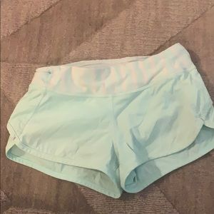 cute teal ivivva athletic shorts girls size 10